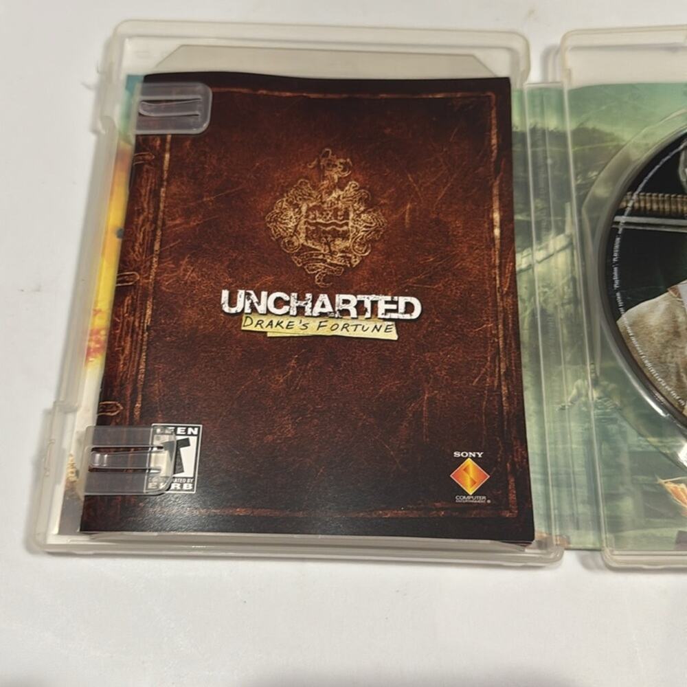 Uncharted Drake's Fortune Not For Resale PS3 Sony PlayStation 3 USED - Picture 3 of 4